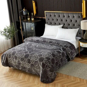 Pătură Cocolino gofrată, gri, 200x240 cm, 2,3 kg, PGU05