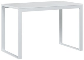 30197 vidaXL Birou de computer, alb, 110x60x73 cm, lemn prelucrat