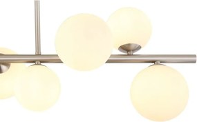 Lustra 9L design modern Riha nichel