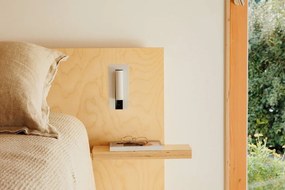 Aplica cu reader LED directionabil stil minimalist GABO USB C alb