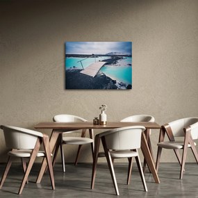 Tablou cu pod din lemn (70x50 cm)