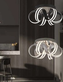 Lustra LED aplicata design modern Belle negru
