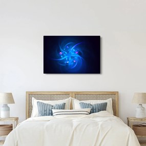 Tabloul modern cu abstracțiune albastră (90x60 cm)
