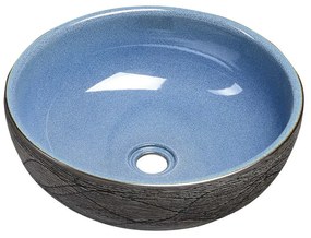 Chiuvetă albastră/gri rotundă din ceramică ø 41 cm Priori – Sapho