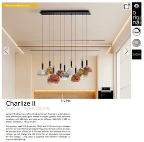 Lustra LED suspendata design decorativ Charlize II