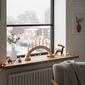 Brilagi - Suport LED pentru lumânare de Crăciun 7xLED/2xAA 28x45 cm