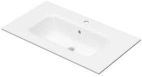 Lavoar pentru mobilier Fluminia din ceramica slim 80 cm alb