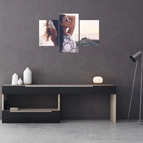 Tablou - Femeia pe plajă (90x60 cm)