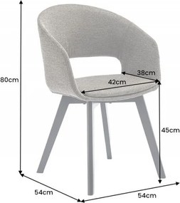 Set 2 scaune design scandinav Nordic Star verde