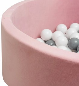 Bazin uscat pentru copii cu bile New Baby, roz