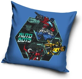 Transformers Autobots Blue husă pernă decorativă 40x40 cm Velur