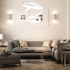 Lustră LED dimabilă pe cablu LED/86W/230V 3000K alb