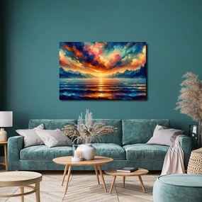 Tablou apus de soare peste ocean