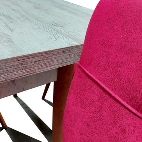 Scaun living tapitat rosu Beluga Homs