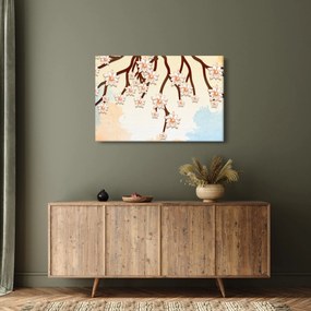 Tablou - Flori colorate pe ramuri (90x60 cm)