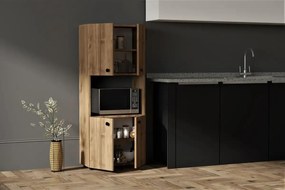 Dulap din pal, Beny Homs, nuc, 140 x 60 x 31.4 cm