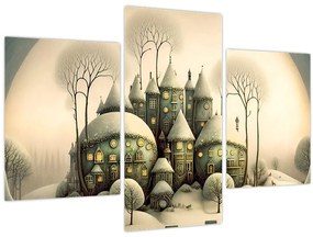 Tablou - Căsuțe de basm (90x60 cm)