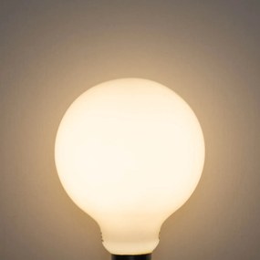 Set 5 becuri Bec LED E27 reglabil în 3 trepte, opal G95 4W 450lm 3000K