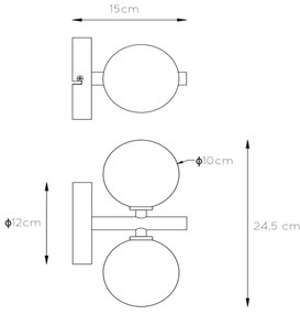 Aplică Lucide 45274/02/02 TYCHO 2xG9/28W/230V auriu