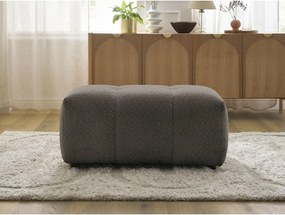 Taburet maro cu tapițerie din țesătură bouclé Roxelane – Bobochic Paris