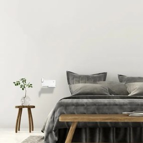 Aplică LED Wall SHELF 1xLED/4W+1xLED/5W+1xLED/2W/230V albă + port USB