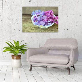 Tablou - plantă violetă (70x50 cm), în 40 de alte dimensiuni noi