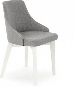 Scaun TOLEDO, gri/alb, stofa clasica/lemn de fag, 51x55x82 cm