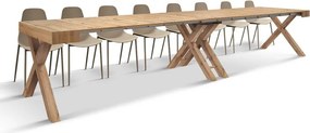 Consolă Linda extensibilă de la 45 cm la 402 cm - ALB