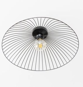 Brilagi - Lustră aplicată cu LED CERIA WIRE 1xE27/40W/230V, diametru 60 cm, neagră