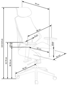 Scaun de birou TERO negru/gri