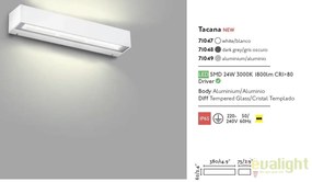 Aplica LED de exterior design modern TACANA aluminiu 71049