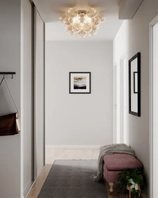 ByRydens 4202610-5503 - Plafonieră GROSS, 6 x G9, 8 W, 230 V, fumuriu/maro, Ø70 cm