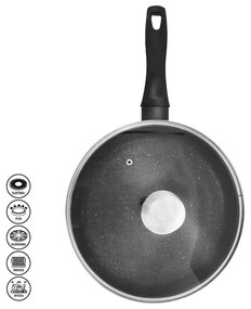 Tigaie cu capac din aluminiu ø 28 cm Grande – Orion