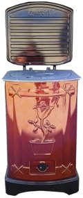 Godin patrat de Gatit cu Peleti, Rumegus si Combustibil Solid Temiz® , Dimensiuni 700X420X550 mm , Evacuare 130 mm, prin spate, cu capac , Tabla