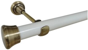 Galerie simpla fara inele FULDA /25 - alb/aur antic (Alege marime: 280 cm)