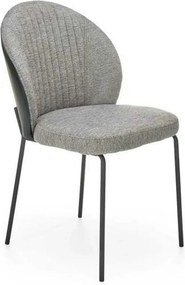 Scaun K471, gri/negru, stofa/piele ecologica, 50x58x85 cm