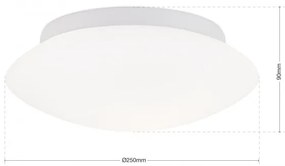 Plafoniera moderna diametru 25cm, Alba