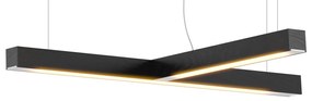 Lampă suspendată LED40 în forma de T, mai multe variante - TUNTO Model: stejar, negru pătat