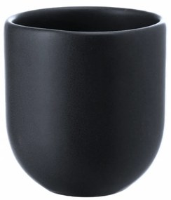 PAHAR CAFEA NOVUM VULCANO 150ML, NEGRU CARBON MAT (ESPRESSO, CAPPUCCINO) GRESIE GLAZURATA