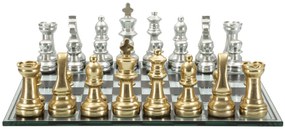 Mauro Ferretti Set Tabla De Sah Negru/Alb Cm 50,5X50,5X12 | Aosom Romania