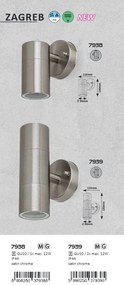 Aplica pentru iluminat exterior cu protectie IP44, Zagreb 7938 RX