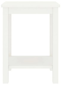 Noptiera, alb, 35 x 30 x 47 cm, lemn masiv de pin 1, Alb