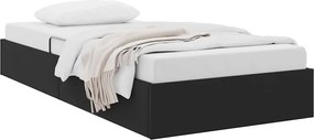 vidaXL Pat cu storage cu headboard Negru 90 x 200 cm Catifea