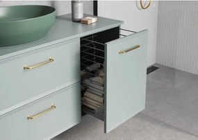 Cersanit MILLE S1022-010 - dulap suspendat pentru baie cu coș pentru rufe, 40 x 45 cm, mentă