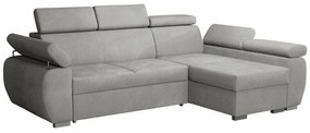 Colțar Columbus 132Cutie de pat, 255x170x85cm, 137 kg, Picioare: Metal, Lemn: Pin