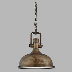 Lustra / Pendul vintage 39cm Industrial negru auriu 1322BG SRT