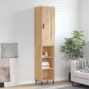 vidaXL Dulap înalt, stejar sonoma, 34,5x34x180 cm, lemn prelucrat