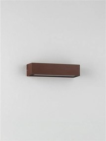 Aplica exterior corten liniara 22cm IP65 LED CCT PRISMATIC