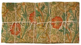 Set de 4 șervețele din in Tierra Bella Jardin des Plantes, 43 x 43 cm