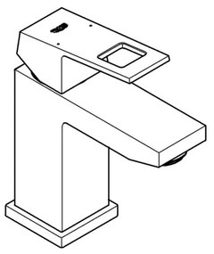 GROHE 2313200E - Baterie pentru lavoar EUROCUBE, mărime S, crom lucios